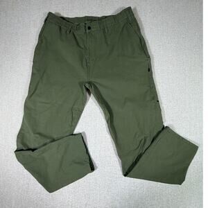Municipal Men's 34 Green Sport Utility Cargo Pants Athletic Casual Stretch Fit